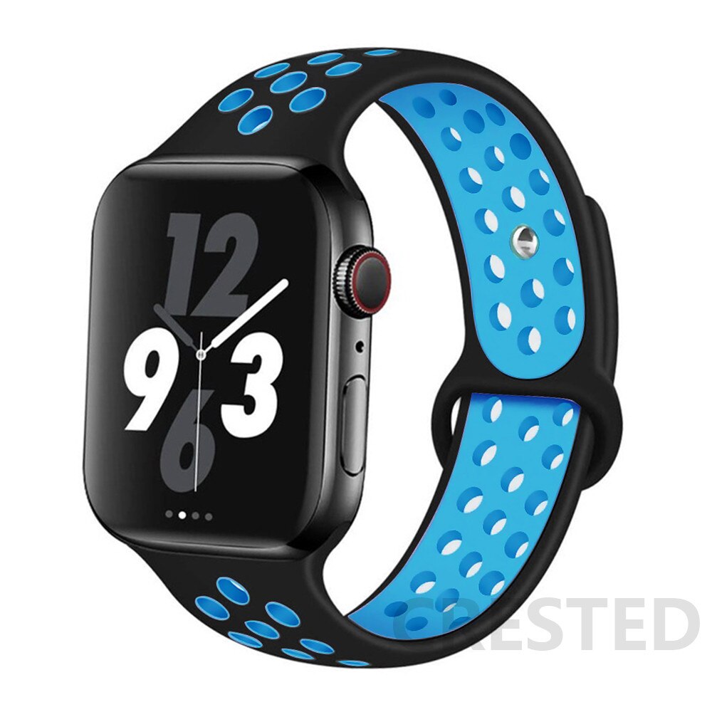 Strap For Apple Watch band 44mm 40mm 45mm 41mm 38mm 42mm 44 45 40 mm Silicone Sport bracelet iWatch Series Ultra 8 SE 7 6 5 4 3 ShopOnlyDeal