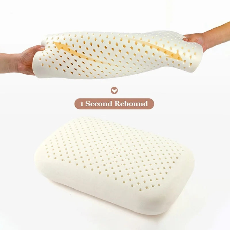 JFLEGAL Natural Latex Pillow Rubber Odorless Neck Pillow Office Cushion Sleep Does Not Collapse Almohadas Para Dormir Oreiller ShopOnlyDeal