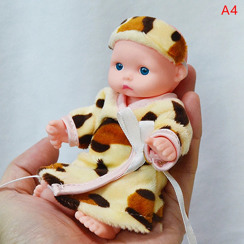 Reborn Dolls Baby Reborn Silicone Reborn Baby Doll 12cm Palm Dolls Pajamas Dress Simulation Baby Reborn Baby Doll Toys ShopOnlyDeal