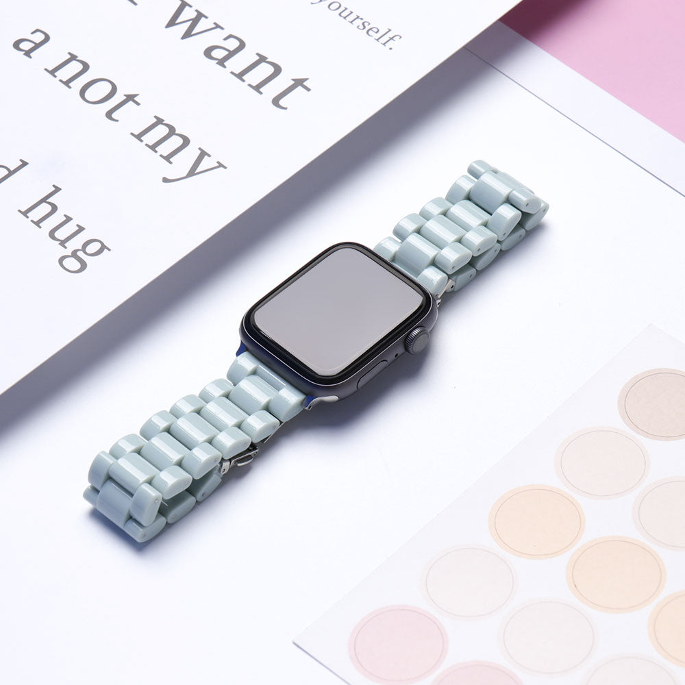 Pink Resin Watch strap for apple watch 40mm band 42 38mm correa candy steel for iwatch series 8 7 6 SE 5 4 40mm 41MM 45MM 49MM Ultra Black ShopOnlyDeal