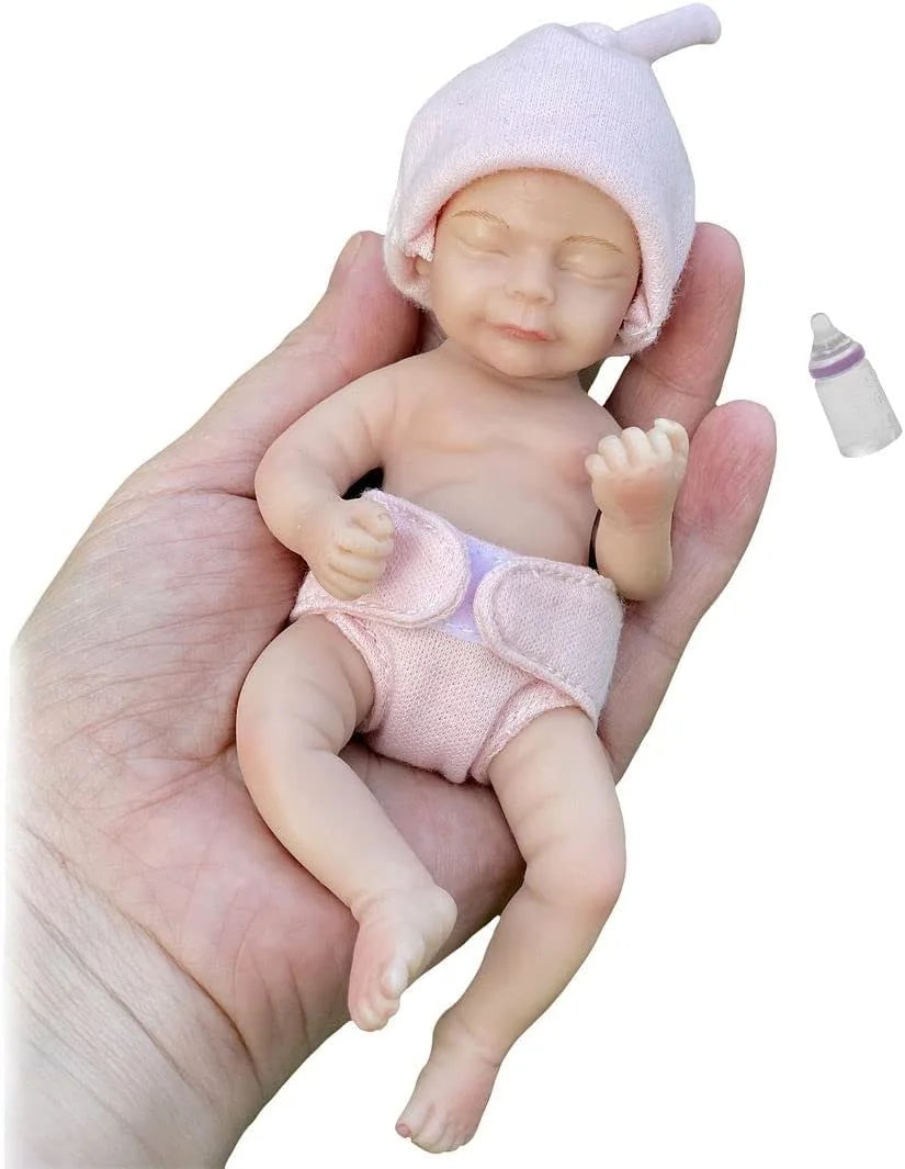 Lovely 6 Inch Palm Newborn Babies Full Body Silicone Boys Reborn Dolls Bebe Reborn Corpo De Silicone Inteiro ShopOnlyDeal