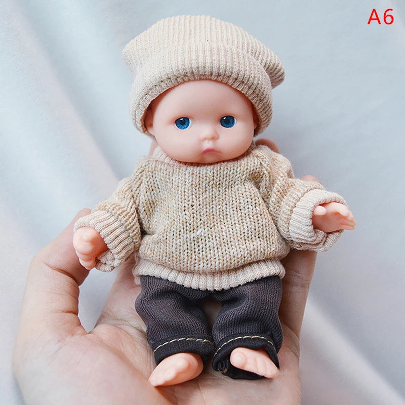 Reborn Dolls Baby Reborn Silicone Reborn Baby Doll 12cm Palm Dolls Pajamas Dress Simulation Baby Reborn Baby Doll Toys ShopOnlyDeal