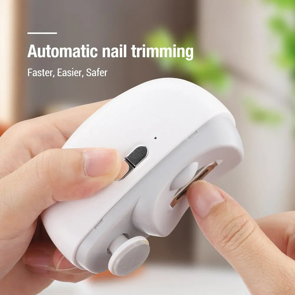 Electric Nail Clipper Grinding and Polishing 2 in 1 Multifunctional Portable Automatic Nail Grinder Electric Manicure Tool ShopOnlyDeal