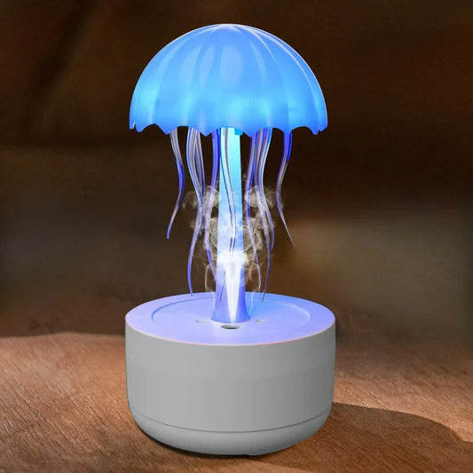 Jellyfish Humidifier Fragrance Diffuser Colorful Night Light Heavy Fog Essential Oil Diffuser Home Bedroom Office Air Humidifier ShopOnlyDeal