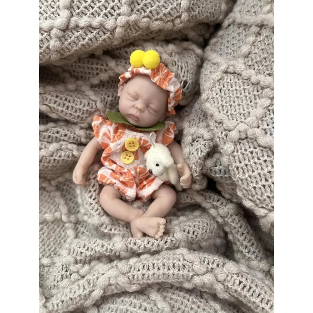 6-Inch Full Body Silicone Reborn Baby Doll | Realistic Newborn Mini Doll with Clothes ShopOnlyDeal