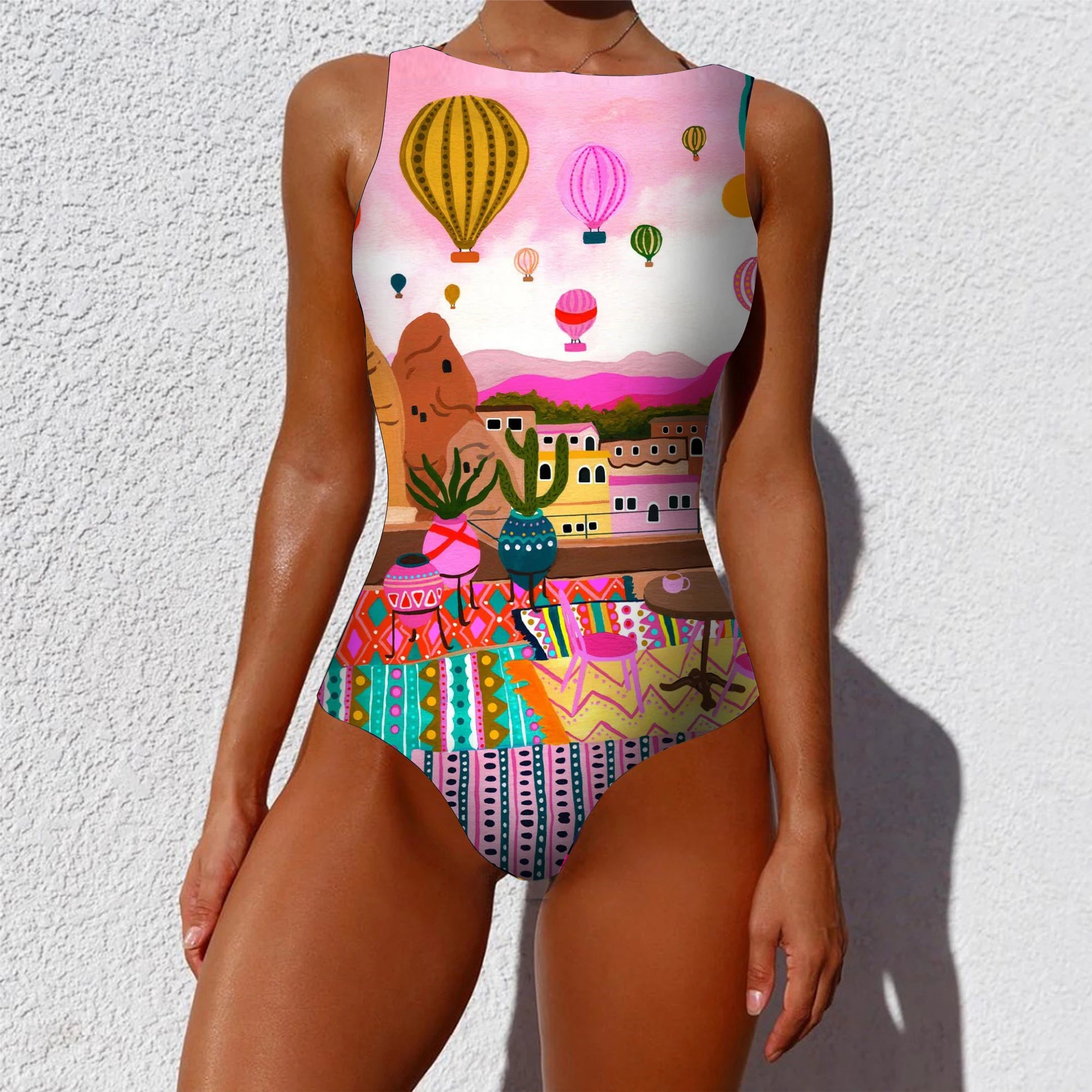 Striped Women One Piece Swimsuit High Quality Swimwear Printed Push Up Monokini Summer Bathing Suit Tropical Bodysuit Female ShopOnlyDeal