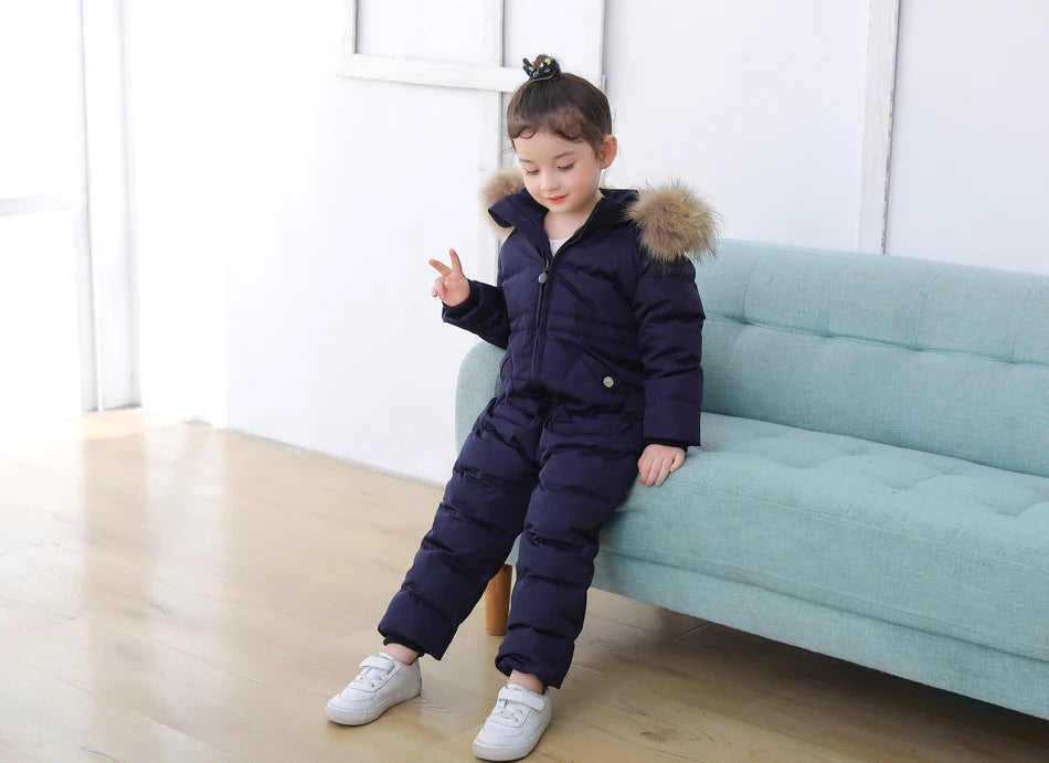 Winter children's one-piece down jacket boys waterproof thickened down jacket girls wash-free warm jacket 2-6 years old ShopOnlyDeal