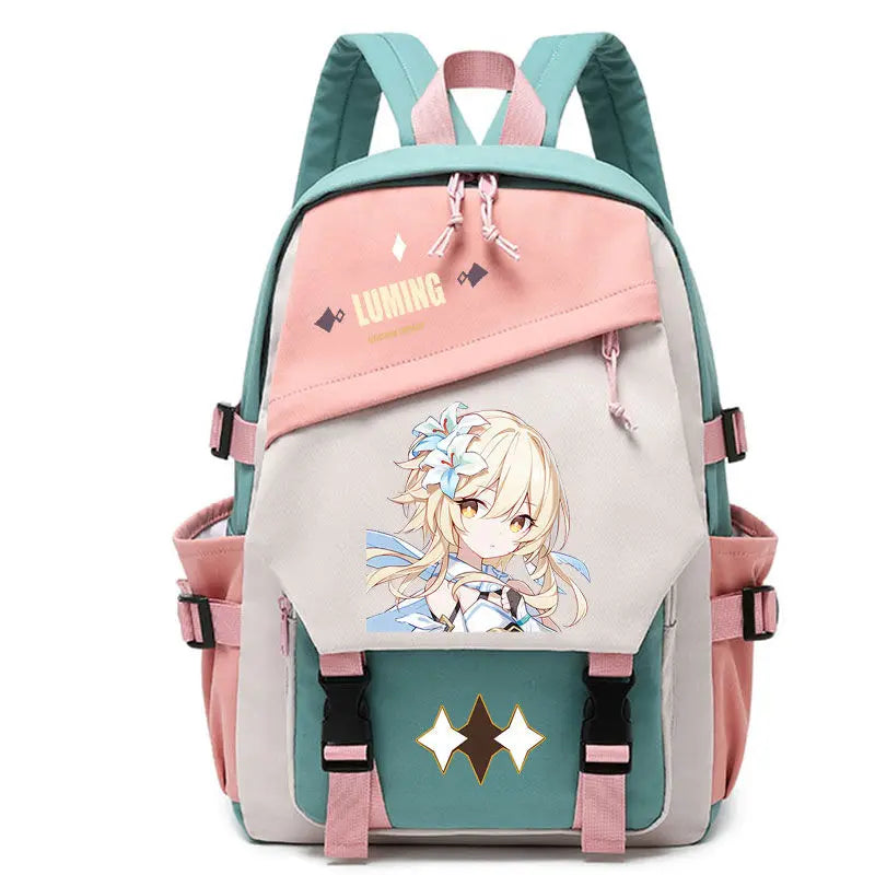 Genshin Impact Anime Cosplay Students School Bag Backpack Beelzebul Ayaka Xiao Bookbag Travel Rucksack Outdoor Boys Girls Gifts ShopOnlyDeal