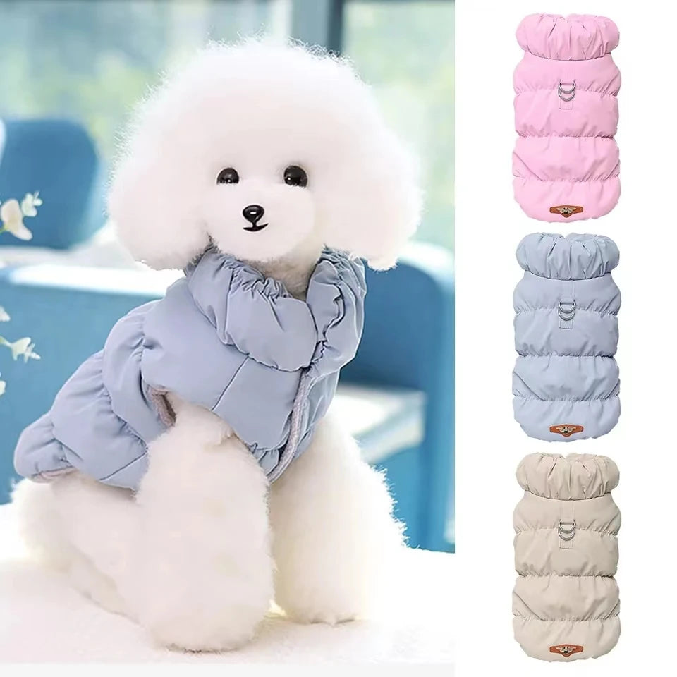 NEW Coat for Small Medium Dogs D-RING Cat Jacket Soft Warm Winter Padded Fleece Puppy Pet Clothes ShopOnlyDeal