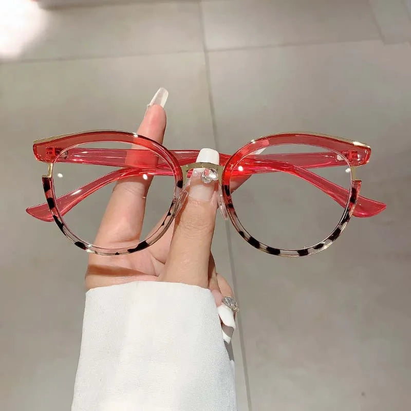 Vintage Anti Blue Light Cat Eye Glasses Women Luxury Brand Designer Trend Myopia Prescription Optical Eye Glasses Frame ShopOnlyDeal