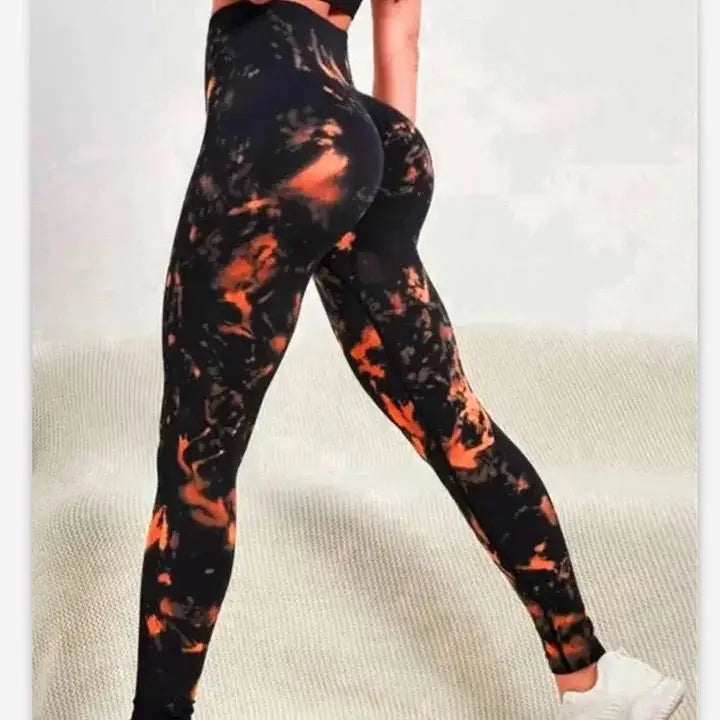 New 3D Print Tie Dye Sports Pants | Women Seamless Leggings | High Waist Fitness Push Up Leggings | Gym Clothing Workout Tights ShopOnlyDeal