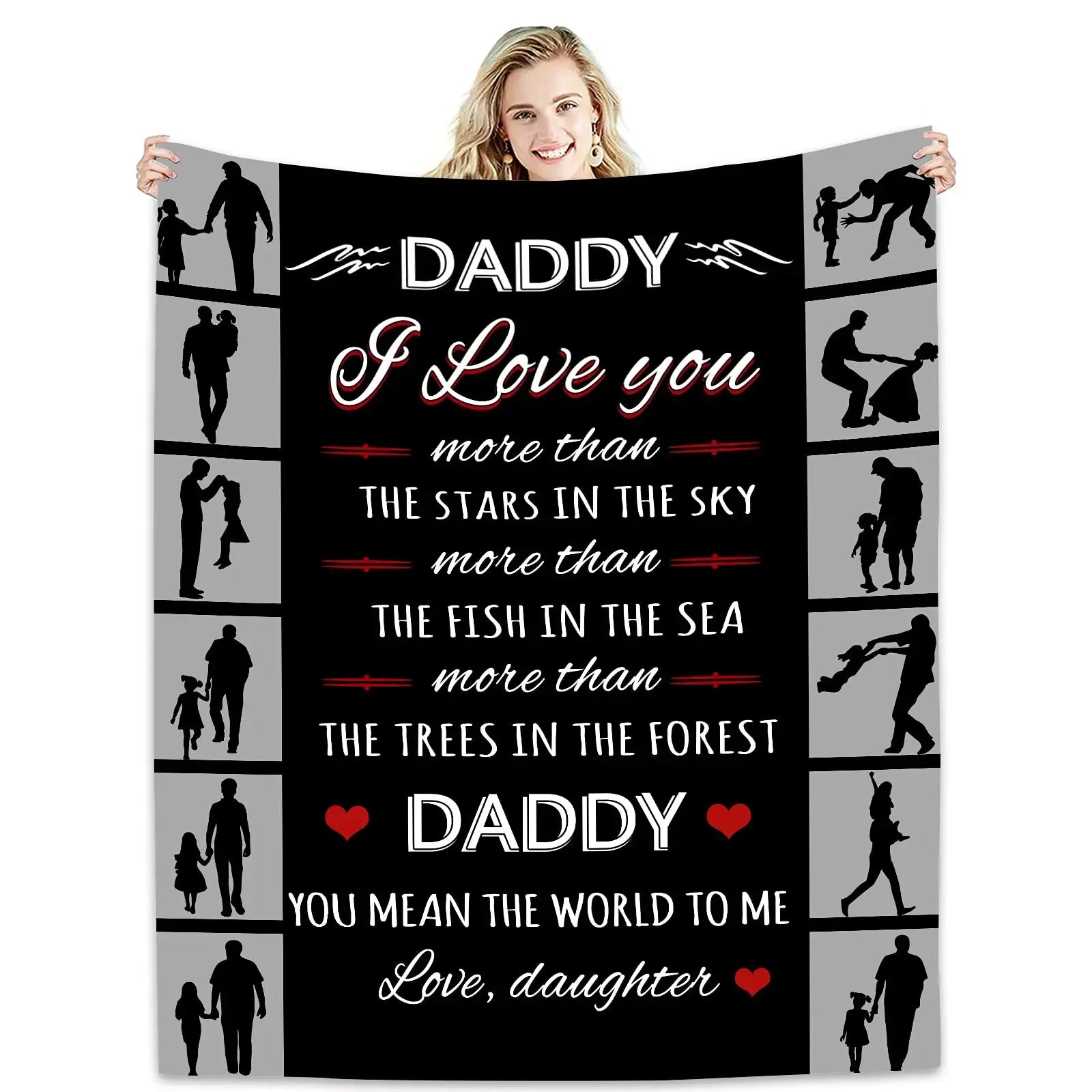 Dad Blanket | The Best Dad Throw Blanket | Soft and Warm Gift for Father, Daddy, Papa, Pappy, Grandpa | Perfect for Father’s Day, Birthday, Christmas ShopOnlyDeal