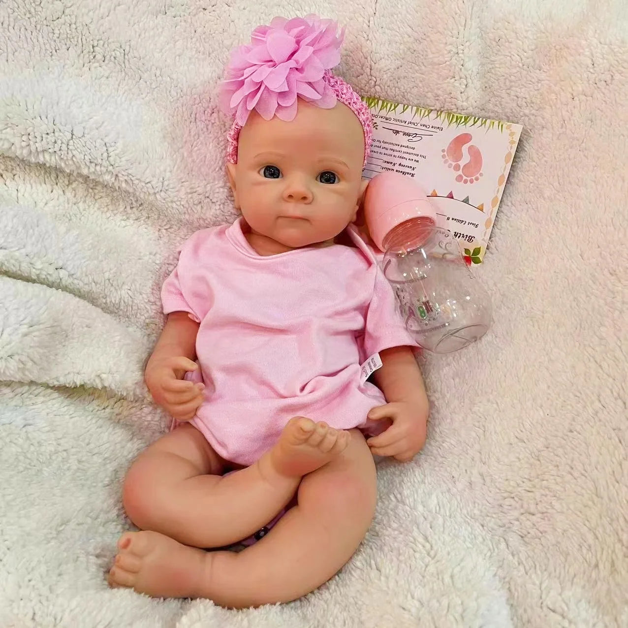 45CM Cute Girl Bettie Full Body Solid Silicone Reborn Doll Painted/Unpainted Handmade Reborn Baby Doll Reborn Corpo De Silicone ShopOnlyDeal