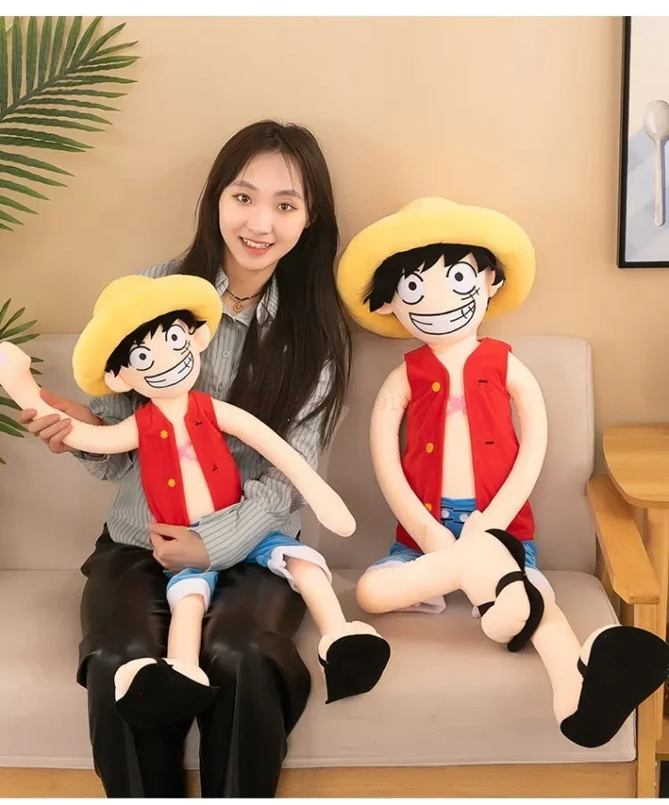 125cm One Piece Cartoon Joba Luffy Doll Plush Toy Doll Sleeping  Large Multi-size Throw Pillow In Bed Pillow Birthday Gift ShopOnlyDeal