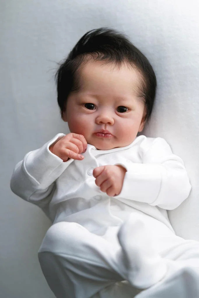 NPK 19inch Soft Body Lali Newborn Baby Reborn Doll Lifelike Soft Touch Cuddly Baby Multiple Layers Painting 3D Skin ShopOnlyDeal