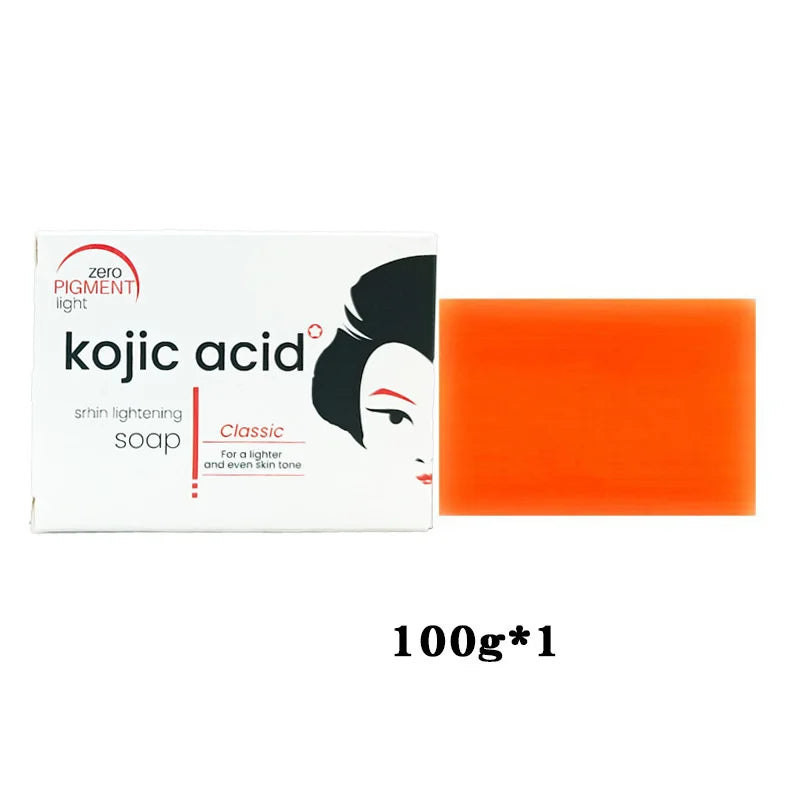 Genuine Kojic Acid Soap Original Whitening Soap Remove Black Facial Soap Handmade Bleaching Acid Glycerin Deep Cleaning Skin ShopOnlyDeal