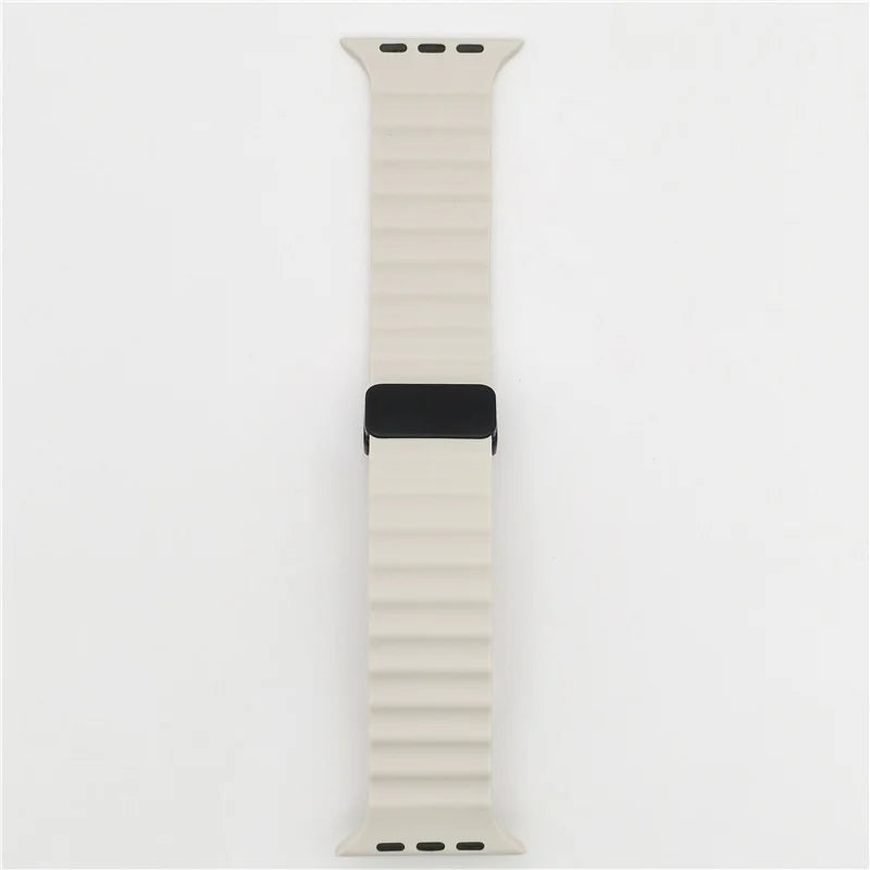 Magnetic Buckle Strap For Apple Watch Band Ultra 2 49mm 45mm 44mm 40mm 41mm 38 42mm Silicone Bracelet iWatch Series 7 6 3 se 8 9 ShopOnlyDeal