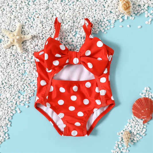 NEW 3-24M Toddler Baby Girls Swimwear Cute Summer Infant Baby Dots Swimsuit Newborn Baby One Piece Bathing Suit Beachwear ShopOnlyDeal
