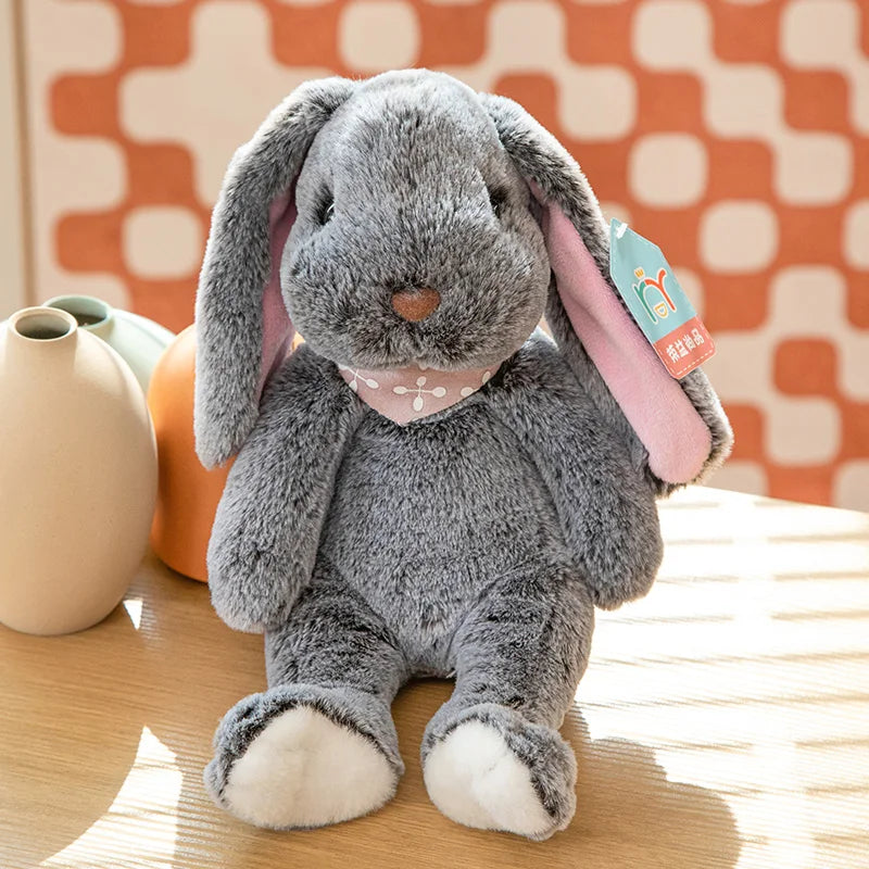 Cute Big Ear Bunny Plush Doll | Cartoon Stuffed Animals Rabbit with Sweater | Soft Baby Accompany Sleeping Pillow | Girl Birthday Gift ShopOnlyDeal