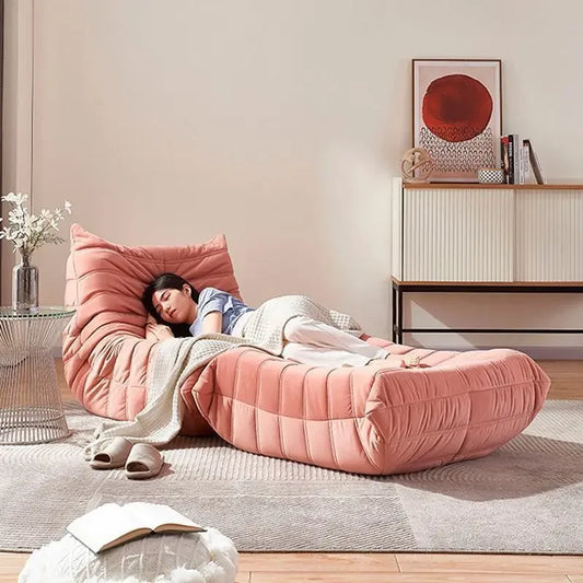 With pedals Caterpillar lazy sofa Internet celebrity sofa leisure chair bedroom living room small apartment single sofa light ShopOnlyDeal