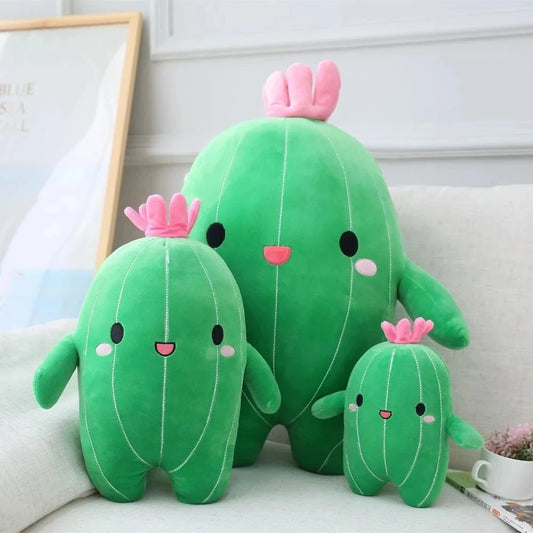 Lovely Flower Plant Cactus Plush Toy Triver Stuffed Doll Pillow Cushion Bolster Kids Children Boy Girl Gift Room Bedroom Decor ShopOnlyDeal