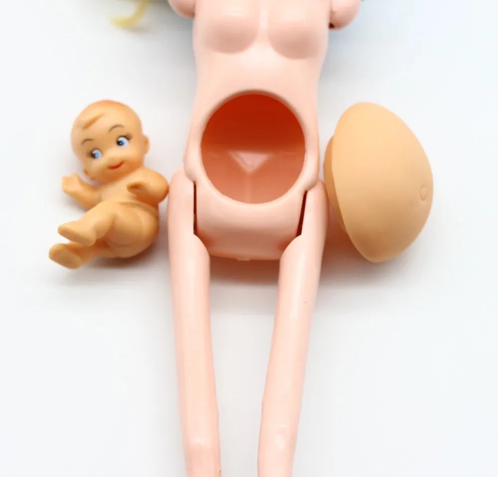 2023 Baby Toy Dolls Real Pregnant Doll Suit Mom Doll Have A Baby In Her Tummy For Barbies Doll Child Educational Toy ShopOnlyDeal