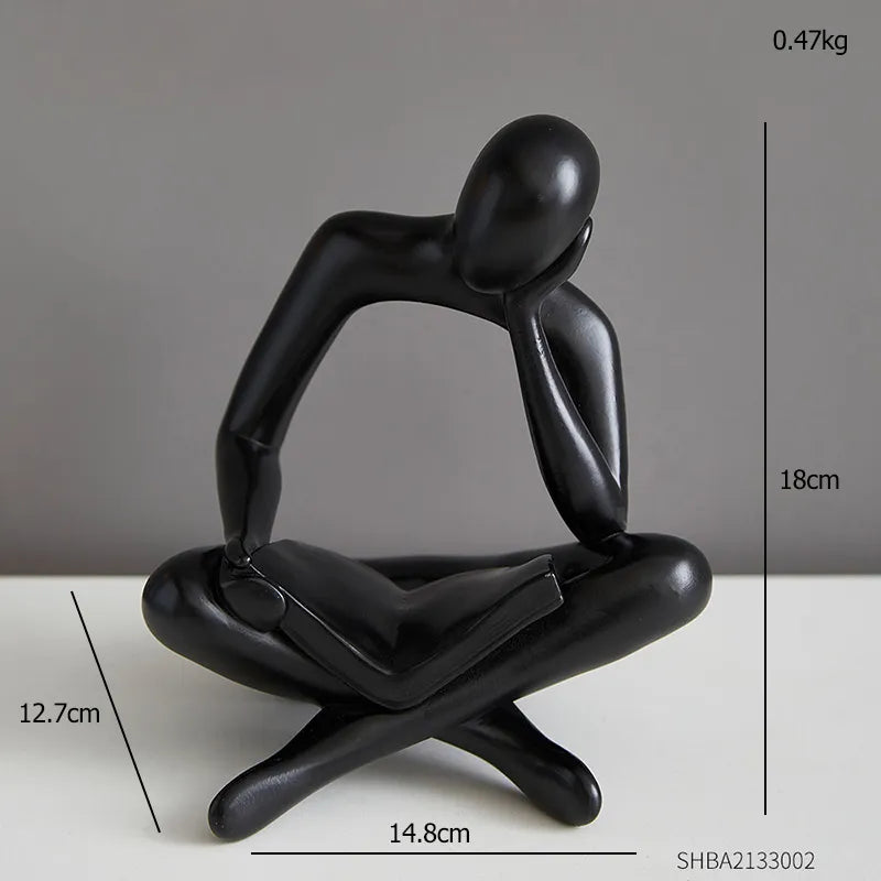 Abstract Figure Statue Modern Home Decoration Sculptures & Figurines for Interior Nordic Living Room Ornaments Table Decorations ShopOnlyDeal