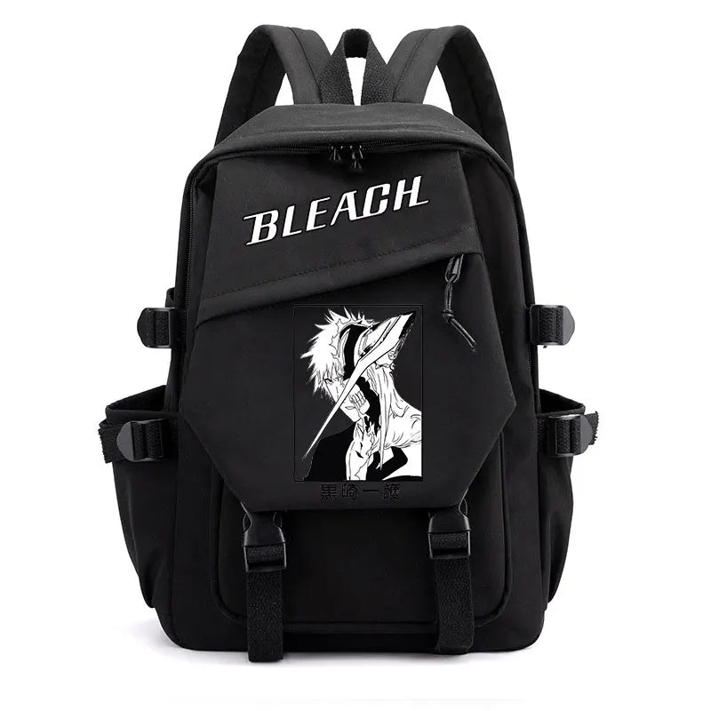 Anime Bleach Backpack | Kurosaki Ichigo Design Student School Shoulder Bag | Youth Outdoor Travel Backpack for Women and Kids ShopOnlyDeal