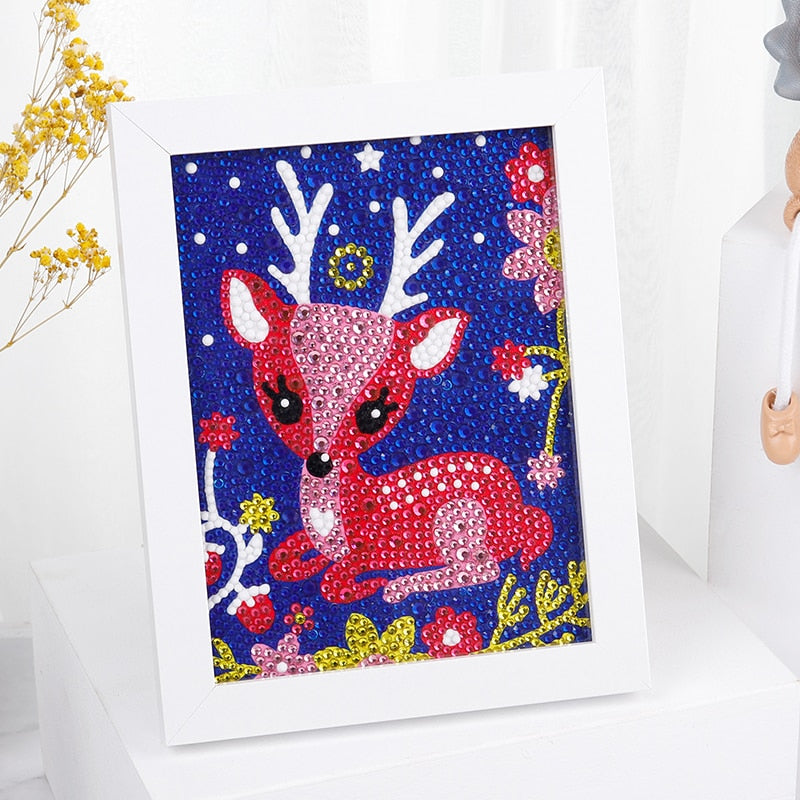 Diamond Painting by Number Kits for Kids Deer Unicorn Owl Crystal Rhinestone Diamond Embroidery Paintings Pictures Arts Craft ShopOnlyDeal