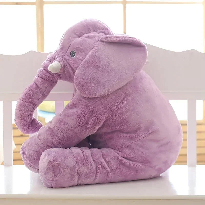 60cm Big Lovely Pink Grey Elephant Pillow Soft Smoothing Plush Toy Cute Baby Sleeping Back Cushion Stuffed Animal Doll Gift ShopOnlyDeal