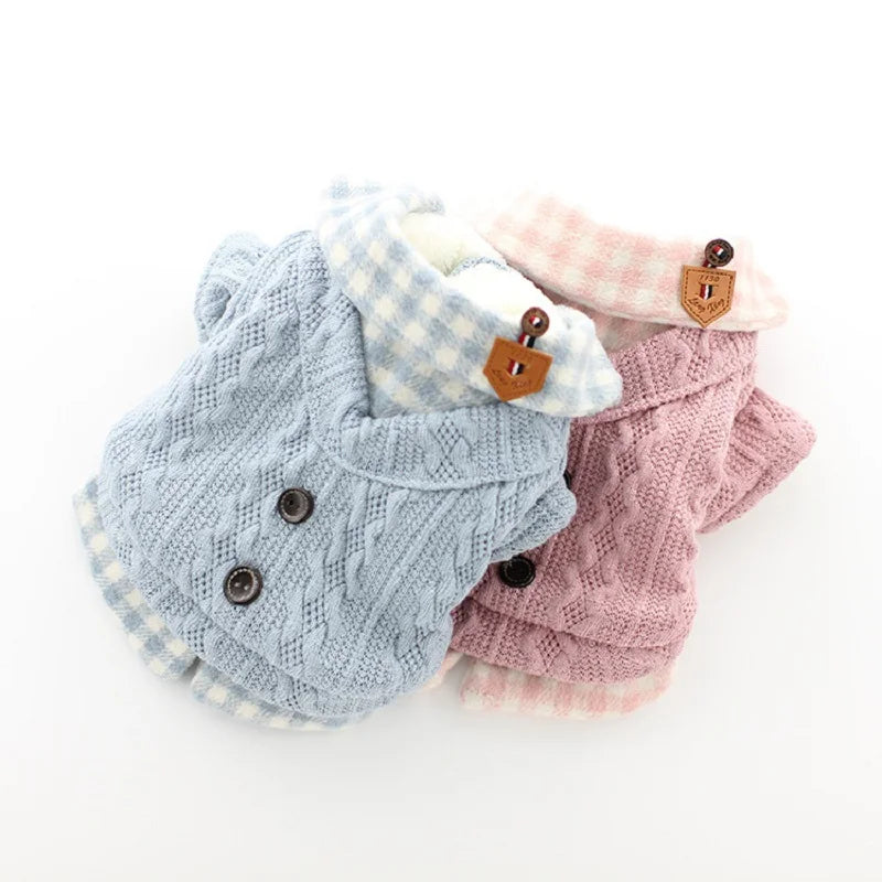 Plaid Dog Sweater, Warm Dog Jumper, Coat, Fannel Inside, Teddy, Poodle, XS, S, M, L, XL ShopOnlyDeal