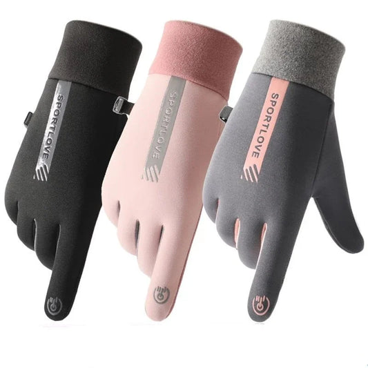 Winter Gloves Women Cycling Bike Thermal Fleece Cold Resistance Wind Waterproof Bicycle Warm Outdoor Running Skiing Mittens ShopOnlyDeal