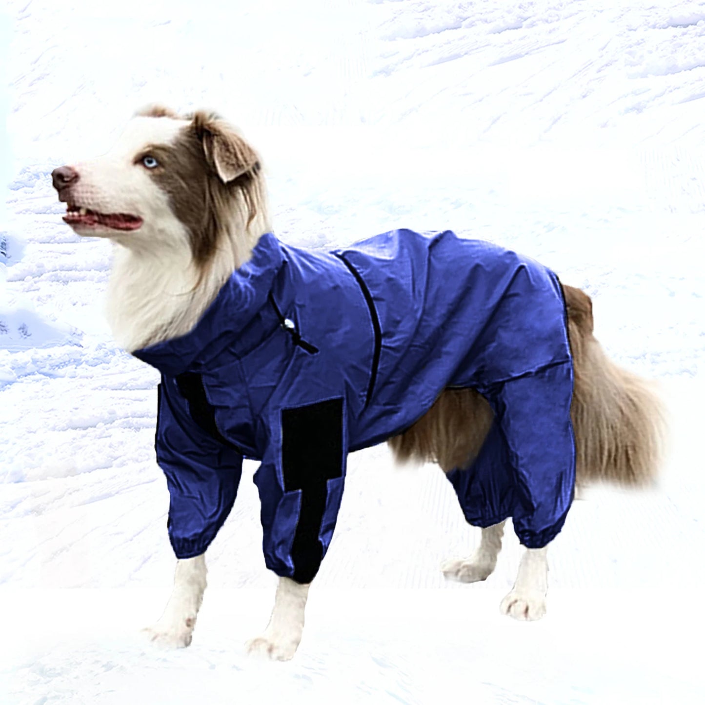 Winter Warm Dog Jacket Fleece Cotton Lining Cold Proof Pet Clothes Waterproof Jumpsuit Medium to Large Dogs Outdoor Skiing Suit ShopOnlyDeal