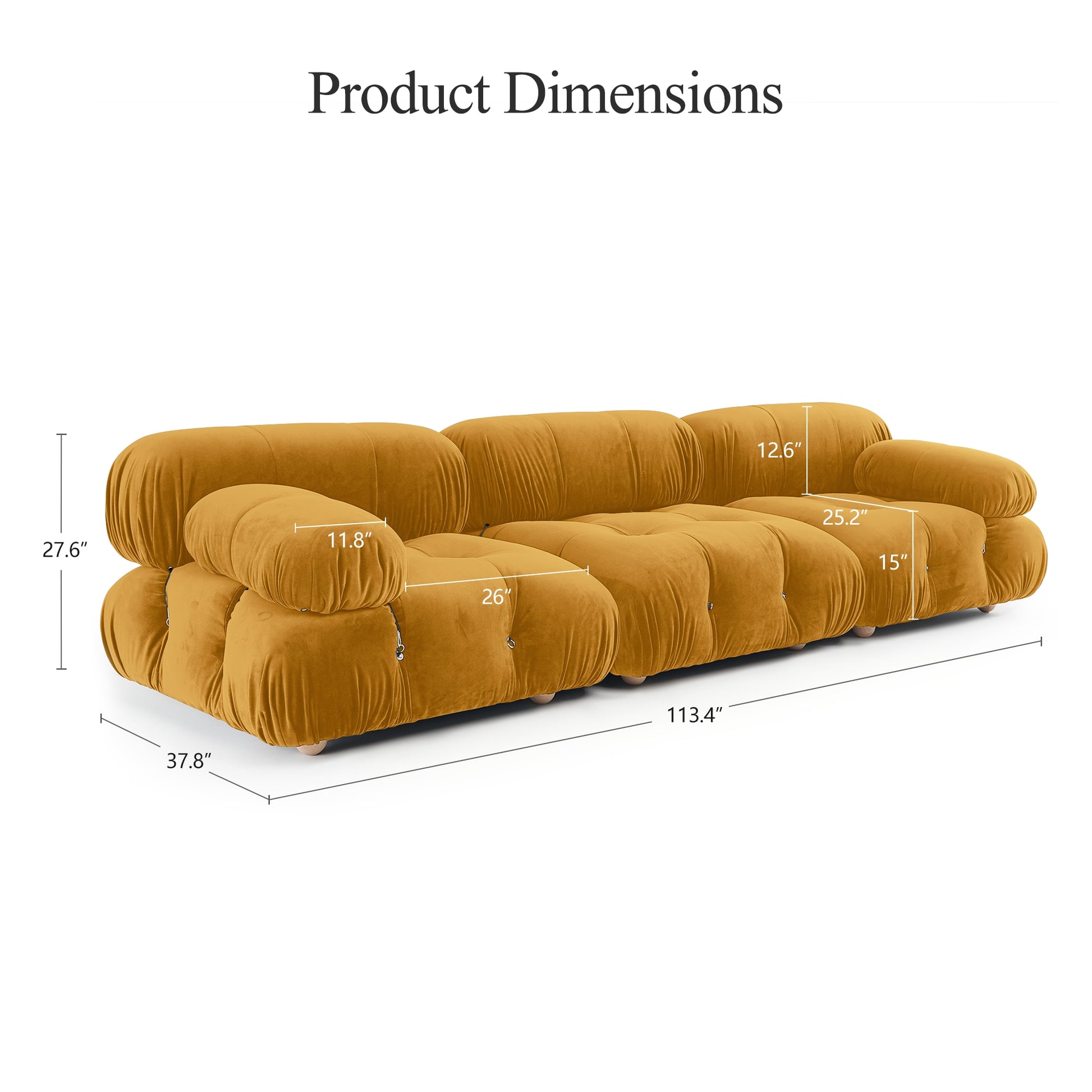 Create the Ultimate Family Living Room Retreat with our Suede Module Sofa Sectional Couches - Furniture Combination Block Modular Leisure Cloud Sofas Set for Comfy and Stylish Relaxation! ShopOnlyDeal