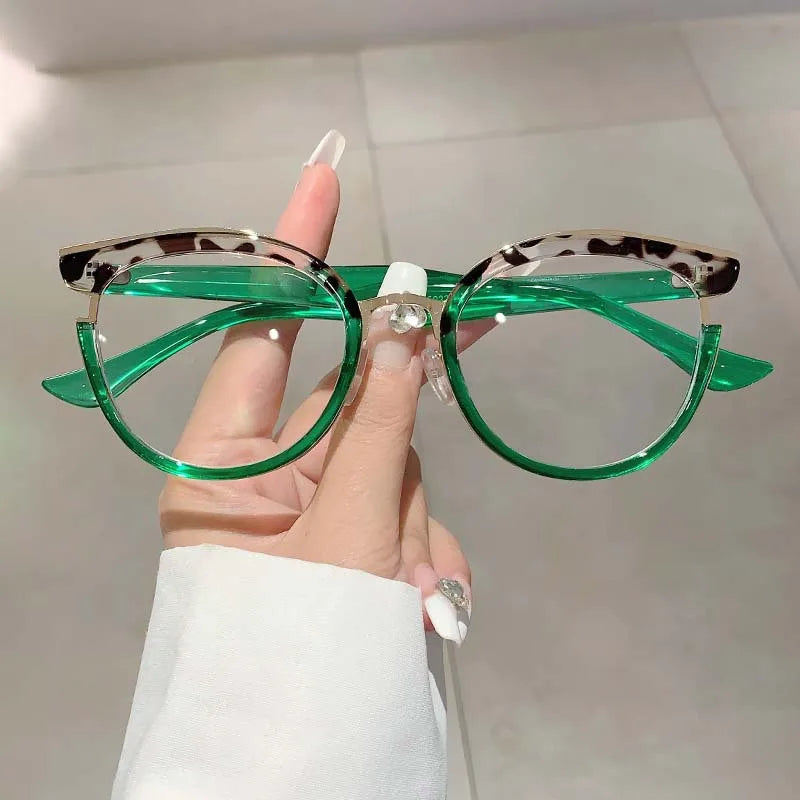 Vintage Anti Blue Light Cat Eye Glasses Women Luxury Brand Designer Trend Myopia Prescription Optical Eye Glasses Frame ShopOnlyDeal