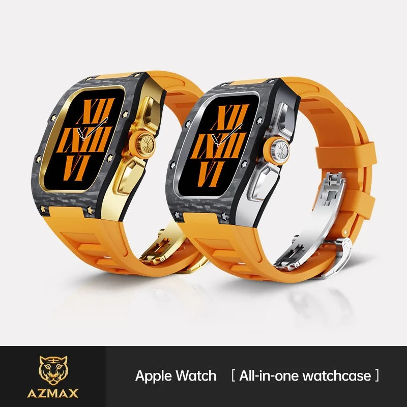 For Titanium alloy Apple Watch Case Compatible Apple Watch 44MM 45MM Watch SE 4 5 6 7 8 apple watch strap ShopOnlyDeal