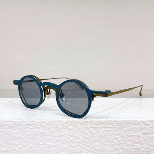 2024 Irregular Designer Brand Clip Sunglasses Fashion  Uv400 Pure Titanium Eyeglasses for Men and Women ShopOnlyDeal