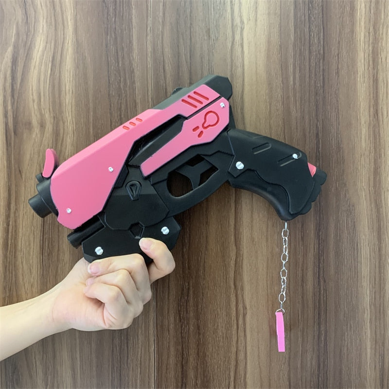 Game OW D. va Revolvers Weapon Gun 1:1 Cosplay Safety PU Gift Outdoor Toy Rubber No Shooting ShopOnlyDeal