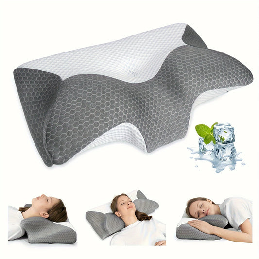 Cervical Memory Foam Pillow Pillows For Neck Shoulder Pain Ergonomic Orthopedic Sleeping Contoured Support Pillow Side Sleepers ShopOnlyDeal