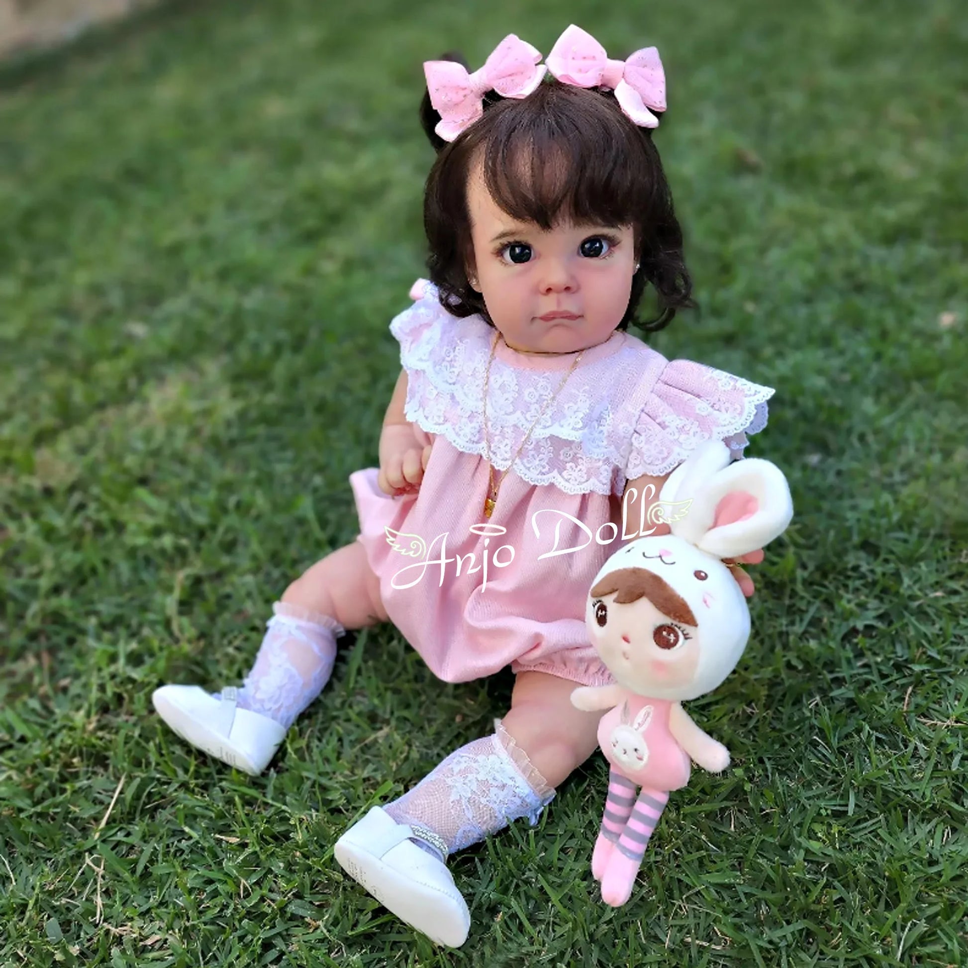 22" Maggie Bebê Reborn Dolls Painted Cute Reborn Baby Dolls With Rooted Hair Doll Toys Muñecas Para Niñas ShopOnlyDeal