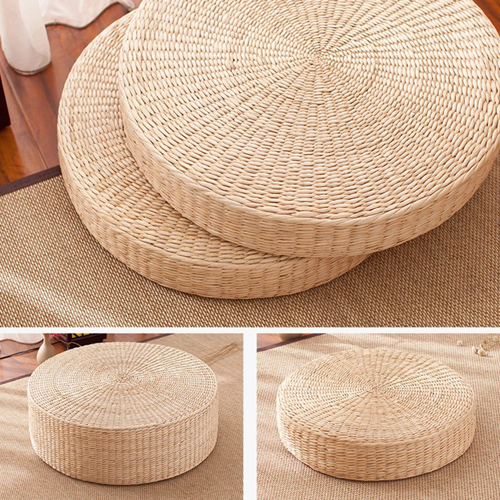 40cm Rattan Tea Ceremony Worship Buddha Pad | Thickening Meditation Pupa Sitting Futon Cushion | Tatami Yoga Mat New ShopOnlyDeal