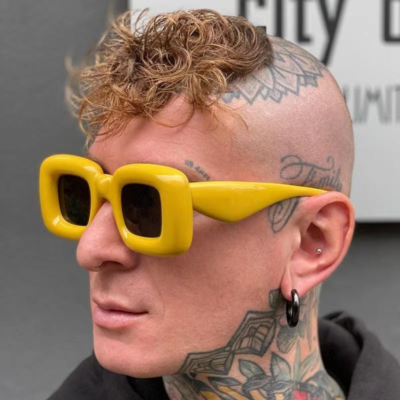 🕶️😎 Inflatable Square Sunglasses for Men & Women: New Punk Designer Sun Glasses | Fashion Big Frame Shades lentes de sol hombre ShopOnlyDeal