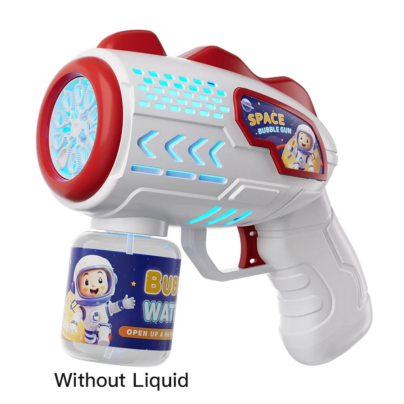 Astronaut Electric Automatic Light Bubble Machine Bubble Gun Toy Summer Beach Bath Outdoor Game Fantasy Toys for Children Kids ShopOnlyDeal