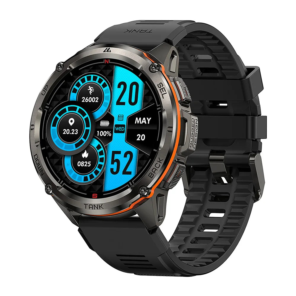 2024 Original AMAZTIM TANK T3 Ultra GPS Smartwatch For Men Women Waterproof Smartwatches Bluetooth Sport Digital Fitness Watch ShopOnlyDeal