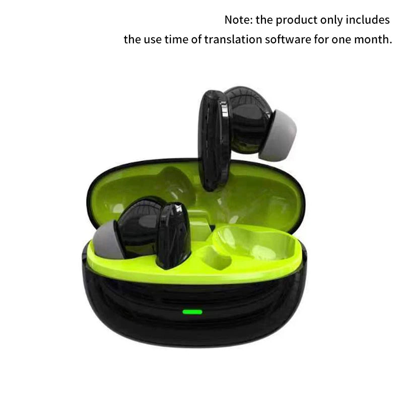 Wireless AI Translation Earphone Support Multilingual Language Business Trip Headphone Overseas Travel Headset Stereo Earbuds ShopOnlyDeal