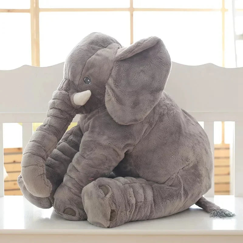 60cm Big Lovely Pink Grey Elephant Pillow Soft Smoothing Plush Toy Cute Baby Sleeping Back Cushion Stuffed Animal Doll Gift ShopOnlyDeal