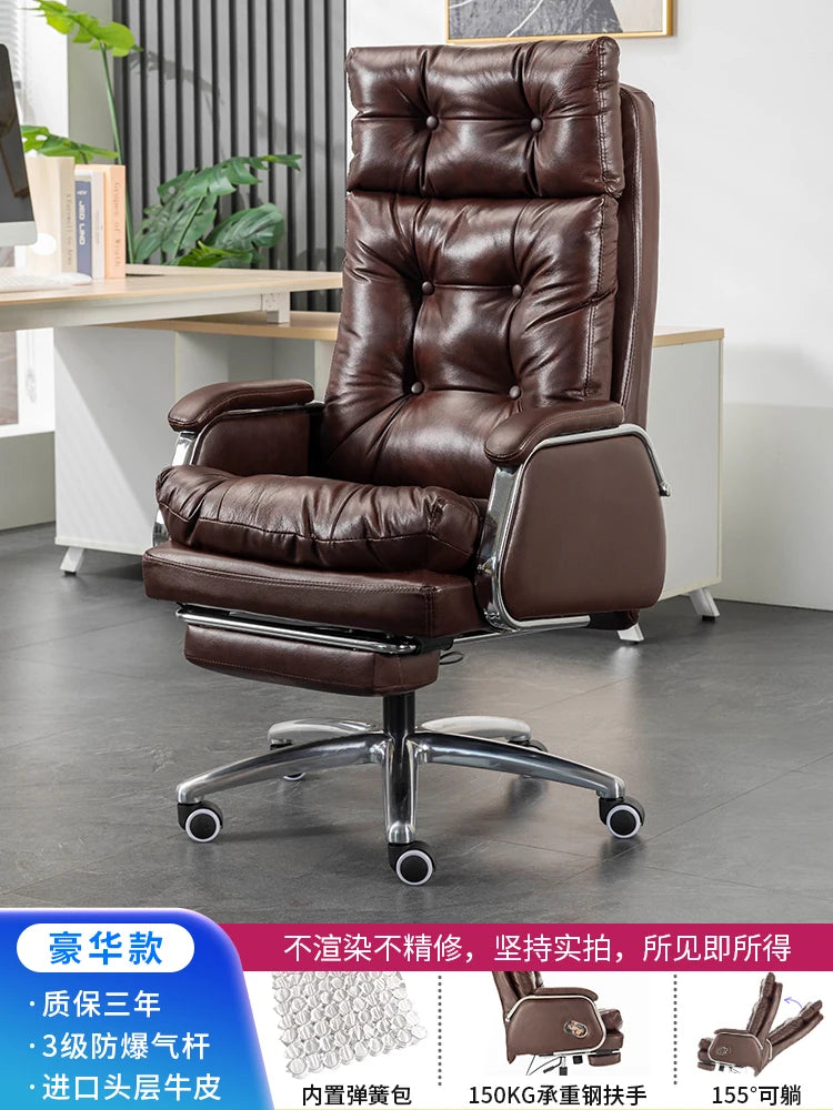 Leather Vanity Office Chair | Portable Modern Makeup Throne | Luxury Conference Office Chair | Comfortable Mobilya Home Furniture ShopOnlyDeal