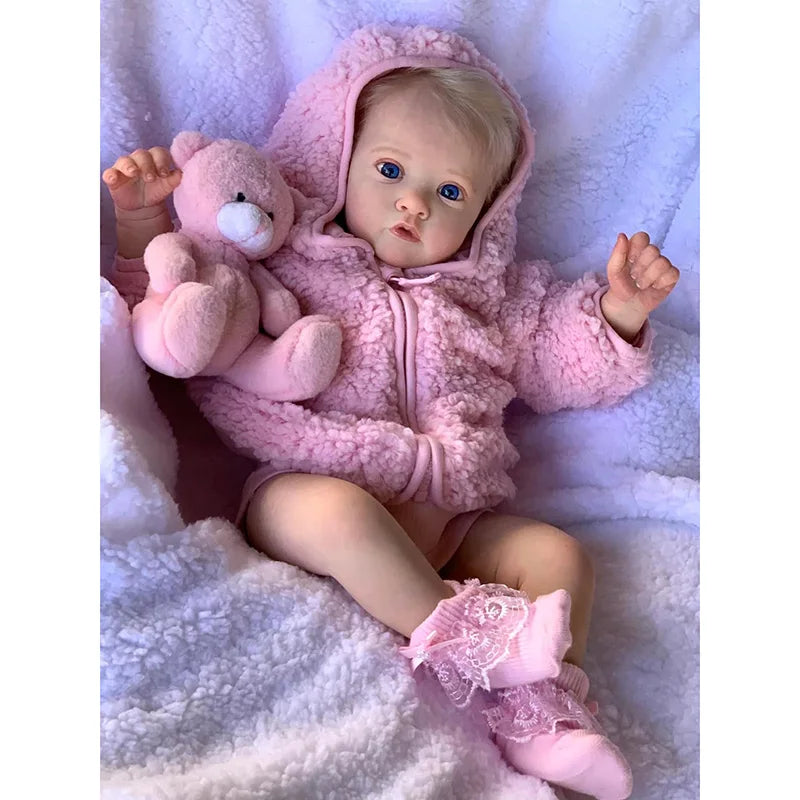 60CM Ayana Reborn Toddler Newborn Doll Reborn Baby Doll Lifelike Soft Touch 3D Skin Art Doll with Hand Root Hair ShopOnlyDeal