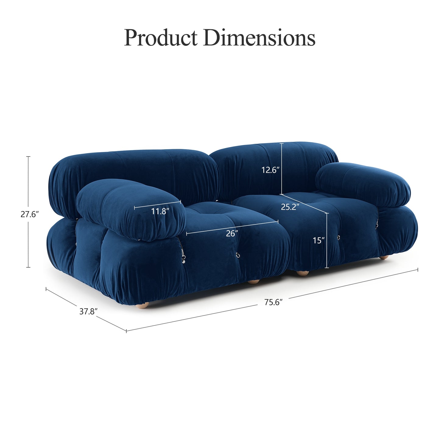 Create the Ultimate Family Living Room Retreat with our Suede Module Sofa Sectional Couches - Furniture Combination Block Modular Leisure Cloud Sofas Set for Comfy and Stylish Relaxation! ShopOnlyDeal