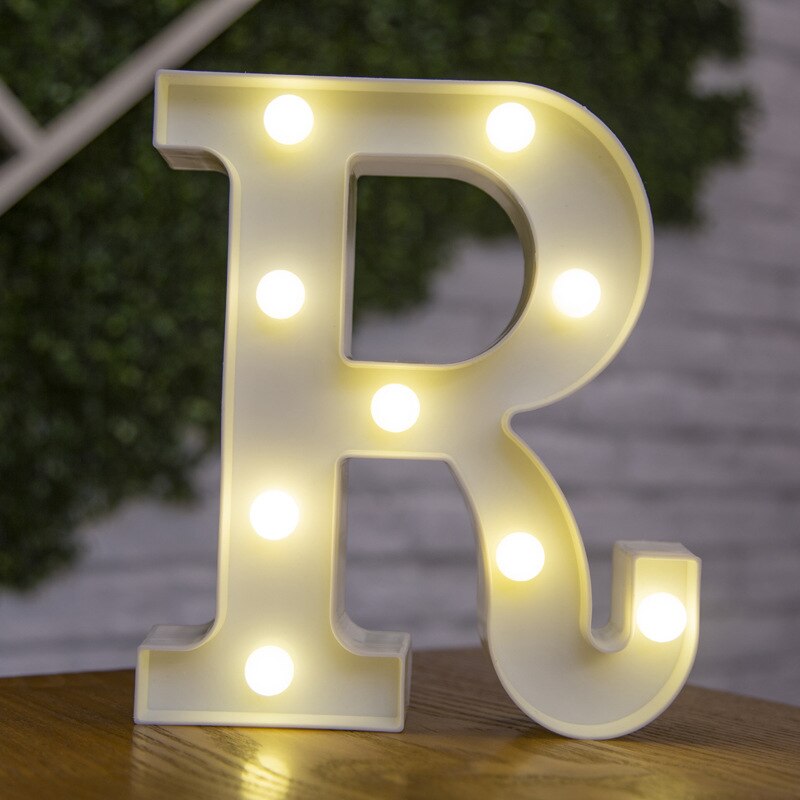 Decorative Letters Alphabet Letter LED Lights Luminous Number Lamp Decoration Battery Night Light Party Baby Bedroom Decoration ShopOnlyDeal